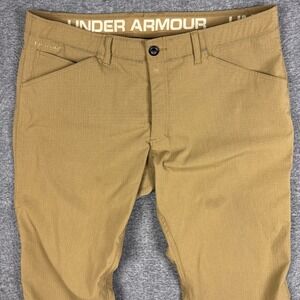 Under Armour Storm Covert Pants Mens 42x32 Loose Brown Ripstop Tactical 5-Pocket